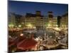 Street Performers, Cafes and Stalls at Dusk, Old Town Square (Rynek Stare Miasto), Warsaw, Poland-Gavin Hellier-Mounted Photographic Print