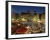 Street Performers, Cafes and Stalls at Dusk, Old Town Square (Rynek Stare Miasto), Warsaw, Poland-Gavin Hellier-Framed Photographic Print