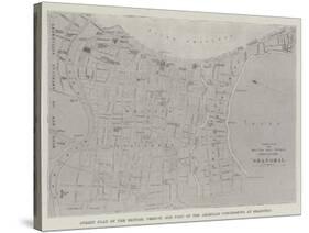 Street Plan of the British, French, and Part of the American Concessions at Shanghai-null-Stretched Canvas