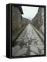 Street, Pompeii, Campania, Italy-Michael Newton-Framed Stretched Canvas