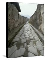 Street, Pompeii, Campania, Italy-Michael Newton-Stretched Canvas
