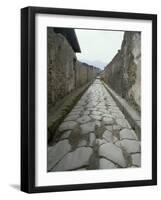 Street, Pompeii, Campania, Italy-Michael Newton-Framed Photographic Print