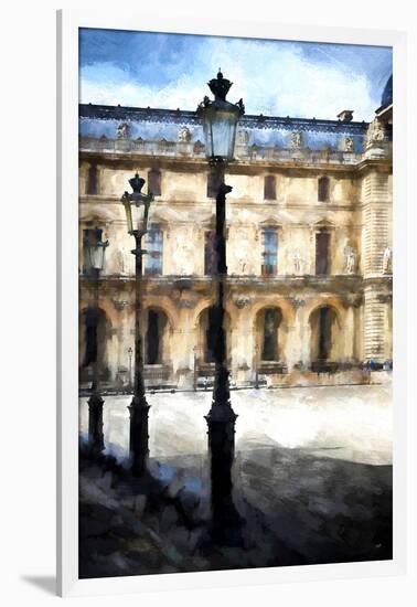 Street Royal Lamps Le Louvre-Philippe Hugonnard-Framed Giclee Print