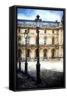 Street Royal Lamps Le Louvre-Philippe Hugonnard-Framed Stretched Canvas