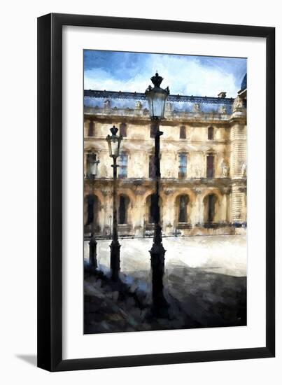 Street Royal Lamps Le Louvre-Philippe Hugonnard-Framed Giclee Print