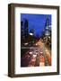 Street, Rush-Hour Traffic, Mobility, Dusk, Theodor-Heuss-Allee-Axel Schmies-Framed Photographic Print