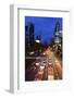 Street, Rush-Hour Traffic, Mobility, Dusk, Theodor-Heuss-Allee-Axel Schmies-Framed Photographic Print