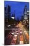 Street, Rush-Hour Traffic, Mobility, Dusk, Theodor-Heuss-Allee-Axel Schmies-Mounted Photographic Print