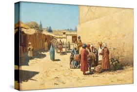 Street Sale in Central Asia, 1902-Richard Karl Sommer-Stretched Canvas