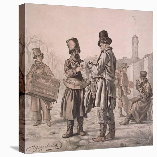 Street Sbiten Seller (From the Series These are Our People), 1842-Ignati Stepanovich Shchedrovsky-Stretched Canvas