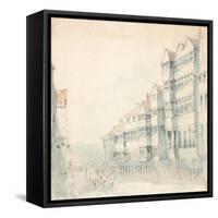 Street Scene, 1843-Samuel Bilston-Framed Stretched Canvas