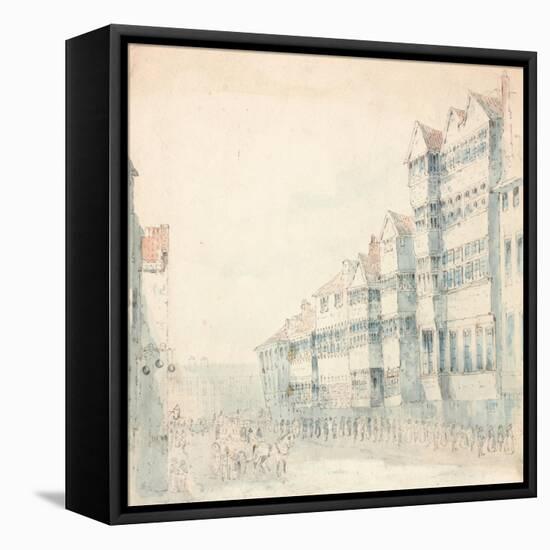 Street Scene, 1843-Samuel Bilston-Framed Stretched Canvas