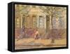 Street Scene, 1912 (Oil on Panel)-Henri Duhem-Framed Stretched Canvas