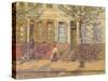 Street Scene, 1912 (Oil on Panel)-Henri Duhem-Stretched Canvas