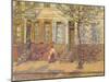 Street Scene, 1912 (Oil on Panel)-Henri Duhem-Mounted Giclee Print
