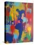 Street Scene 1-Abstract Graffiti-Stretched Canvas