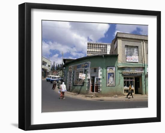 Street Scene, Addis Ababa, Ethiopia, Africa-Jane Sweeney-Framed Premium Photographic Print