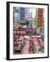 Street Scene and Mini Bus Station, Mong Kok, Kowloon, Hong Kong, China, Asia-Gavin Hellier-Framed Photographic Print