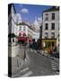 Street Scene and the Dome of the Basilica of Sacre Coeur, Montmartre, Paris, France, Europe-Gavin Hellier-Stretched Canvas