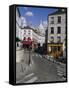 Street Scene and the Dome of the Basilica of Sacre Coeur, Montmartre, Paris, France, Europe-Gavin Hellier-Framed Stretched Canvas