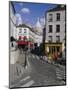 Street Scene and the Dome of the Basilica of Sacre Coeur, Montmartre, Paris, France, Europe-Gavin Hellier-Mounted Photographic Print