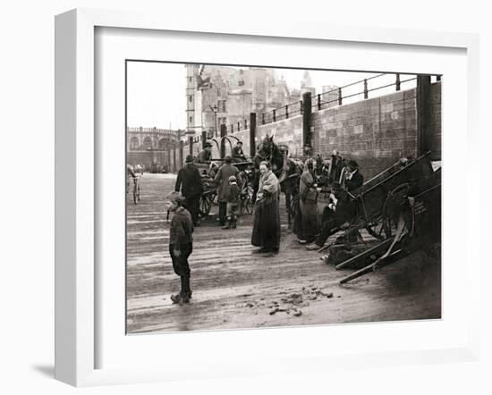 Street Scene, Antwerp, 1898-James Batkin-Framed Photographic Print