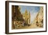 Street Scene at Alencon, Normandy, 1828 (W/C on Paper)-John Sell Cotman-Framed Giclee Print