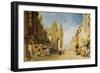 Street Scene at Alencon, Normandy, 1828 (W/C on Paper)-John Sell Cotman-Framed Giclee Print