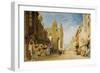 Street Scene at Alencon, Normandy, 1828 (W/C on Paper)-John Sell Cotman-Framed Giclee Print