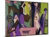 Street Scene at Dusk, 1929-Ernst Ludwig Kirchner-Mounted Giclee Print