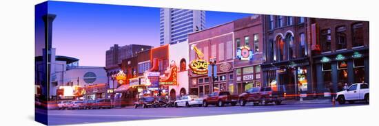 Street Scene at Dusk, Nashville, Tennessee, USA-null-Stretched Canvas
