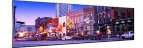 Street Scene at Dusk, Nashville, Tennessee, USA-null-Mounted Photographic Print