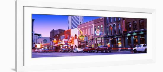 Street Scene at Dusk, Nashville, Tennessee, USA-null-Framed Photographic Print