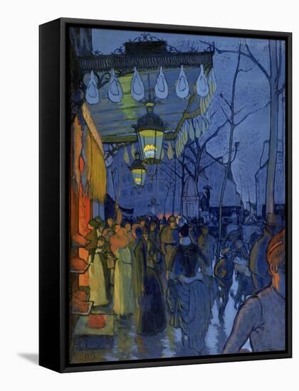 Street Scene, at Five in the Afternoon, 1887-Louis Anquetin-Framed Stretched Canvas