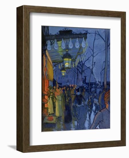 Street Scene, at Five in the Afternoon, 1887-Louis Anquetin-Framed Giclee Print