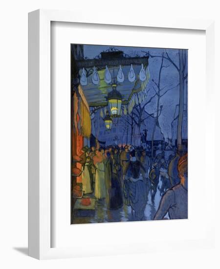 Street Scene, at Five in the Afternoon, 1887-Louis Anquetin-Framed Giclee Print