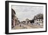 Street Scene at Marly, 1876-Alfred Sisley-Framed Giclee Print