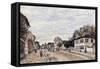 Street Scene at Marly, 1876-Alfred Sisley-Framed Stretched Canvas