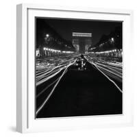 Street Scene at Night, 1950-Paul Almasy-Framed Giclee Print