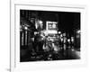 Street Scene at Night in London Around Shaftsbury Avenue Theatre District, February 1987-null-Framed Photographic Print