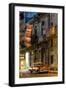 Street Scene at Night Lit by Artificial Lighting-Lee Frost-Framed Photographic Print