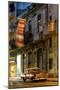 Street Scene at Night Lit by Artificial Lighting-Lee Frost-Mounted Photographic Print