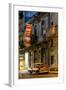 Street Scene at Night Lit by Artificial Lighting-Lee Frost-Framed Photographic Print