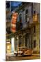 Street Scene at Night Lit by Artificial Lighting-Lee Frost-Mounted Photographic Print