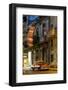 Street Scene at Night Lit by Artificial Lighting-Lee Frost-Framed Photographic Print