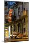 Street Scene at Night Lit by Artificial Lighting-Lee Frost-Mounted Photographic Print