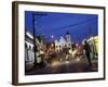 Street Scene at Night, Olinda, Pernambuco, Brazil, South America-Yadid Levy-Framed Photographic Print