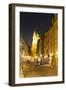 Street Scene at Night, Prague, Czech Republic, Europe-Angelo Cavalli-Framed Photographic Print