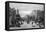 Street Scene at the Alexanderplatz Station-null-Framed Stretched Canvas