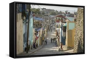 Street Scene at the Tivoli Neighborhood, Santiago De Cuba, Cuba, West Indies, Caribbean-Yadid Levy-Framed Stretched Canvas